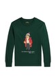 Дитячий бавовняний лонгслів Polo Ralph Lauren бавовна зелений 323883620009
