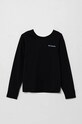 Columbia longsleeve din bumbac pentru copii Dobson Pass print negru 1954931