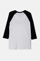 Vans longsleeve bawełniany dziecięcy CLASSIC RAGLAN VN0003P3BLK1 czarny AW24