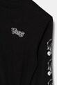 Băieți Vans longsleeve din bumbac pentru copii Bad 2 Da Bone VN000JWKBLK1 negru