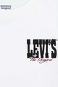 Levi's longsleeve din bumbac pentru copii GIDDY UP LS TEE alb 9EL428