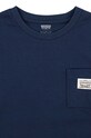 Chłopiec Levi's bluza dziecięca LONG SLEEVE POCKET TEE 8EL555 granatowy