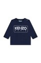 Kenzo Kids longsleeve bawełniany dziecięcy nadruk granatowy K60518.86.102