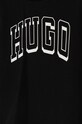Dečki Otroška bombažna majica z dolgimi rokavi HUGO G00148.102.108 črna