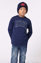 HUGO longsleeve din bumbac pentru copii print bleumarin G00148.162.174