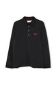 HUGO longsleeve dziecięcy z elastanem czarny G00156.114.150