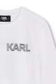 Мальчик Хлопковый детский лонгслив Karl Lagerfeld Z30243.114.150 белый