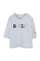 BOSS longsleeve niemowlęcy z elastanem niebieski J51044.