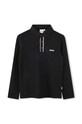 BOSS longsleeve din bumbac pentru copii uni negru J51175.162.174