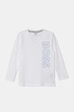 BOSS longsleeve din bumbac pentru copii print alb J51208.114.150