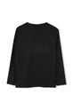 Хлопковый детский лонгслив BOSS J51208.114.150 чёрный AW24