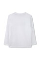 Хлопковый детский лонгслив BOSS J51218.162.174 белый AW24