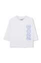 BOSS longsleeve din bumbac pentru bebeluși print alb J51293.86.94