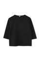 BOSS longsleeve bawełniany niemowlęcy J51293.74.81 czarny AW24