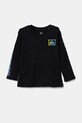 Quiksilver longsleeve din bumbac pentru copii REVIVAL LS print bleumarin EQKZT03554
