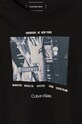 Chłopiec Calvin Klein Jeans longsleeve bawełniany dziecięcy IB0IB02400.9BYH czarny