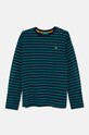 United Colors of Benetton longsleeve bawełniany dziecięcy wzorzyste zielony 3GZ3C10JW.G.Seasonal