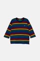 United Colors of Benetton longsleeve bawełniany dziecięcy wzorzyste granatowy 3GZ3G10F1.P.Seasonal