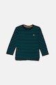 United Colors of Benetton longsleeve bawełniany dziecięcy wzorzyste zielony 3GZ3G10F1.P.Seasonal
