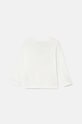 Dětské bavlněné tričko s dlouhým rukávem United Colors of Benetton 3I1XG10FL.P.Seasonal bílá AW24