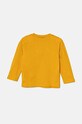 Dětské bavlněné tričko s dlouhým rukávem United Colors of Benetton 3I1XG10FL.P.Seasonal žlutá AW24