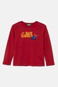 United Colors of Benetton longsleeve bawełniany dziecięcy nadruk bordowy 3I1XG10FL.P.Seasonal