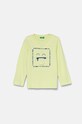 Дитячий бавовняний лонгслів United Colors of Benetton бавовна бірюзовий 3I1XG10FP.P.Seasonal