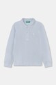 Dječja pamučna majica dugih rukava United Colors of Benetton bez uzorka plava 3089G3009.P.Repro.9BYH