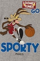 Chłopiec United Colors of Benetton longsleeve bawełniany dziecięcy x Looney Tunes 3ATNG10GY.P.Seasonal szary
