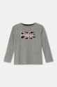 Pepe Jeans longsleeve bawełniany dziecięcy CLAG LS nadruk szary PB503916