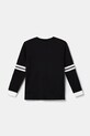 Дитячий бавовняний лонгслів Guess L4BI24.I3Z14.9BYH чорний AW24
