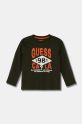 Детска блуза с дълги ръкави Guess памук оранжев N4BI01.I3Z14.9BYH