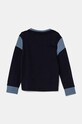 Хлопковый детский лонгслив Guess N4BI05.I3Z14.9BYH тёмно-синий AW24