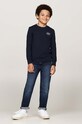 Tommy Hilfiger longsleeve bawełniany dziecięcy granatowy KB0KB09276.9BYH.128.176
