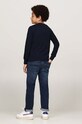 Tommy Hilfiger longsleeve bawełniany dziecięcy KB0KB09276.9BYH.128.176 granatowy