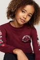 BIMBO Tommy Hilfiger longsleeve in cotone bambino/a KB0KB09384.9BYH.128.176 granata