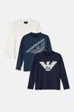 Emporio Armani longsleeve bawełniany dziecięcy nadruk granatowy 6D4DJ4.4J54Z