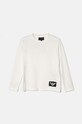 Дитячий бавовняний лонгслів Emporio Armani 6D4DJ4.4J54Z темно-синій AW24