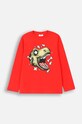 Дитячий бавовняний лонгслів Coccodrillo бавовна червоний ZC4143101VBA