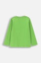 Дитячий бавовняний лонгслів Coccodrillo ZC4143101GBK зелений AW24