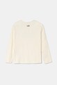 Дитячий бавовняний лонгслів United Colors of Benetton 3EG9C10M6.G.Seasonal бежевий AW24
