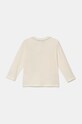 Хлопковый детский лонгслив United Colors of Benetton 3ATNG10H5.P.Seasonal бежевый AW24