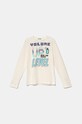 United Colors of Benetton longsleeve din bumbac pentru copii print bej 3ATNC10KT.G.Seasonal