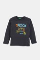 United Colors of Benetton longsleeve din bumbac print gri 3ATNG10G7.P.Seasonal