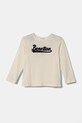 Хлопковый детский лонгслив United Colors of Benetton аппликация бежевый 3ATNG10G1.P.Seasonal