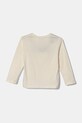 Хлопковый детский лонгслив United Colors of Benetton 3ATNG10G1.P.Seasonal бежевый AW24