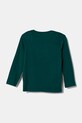 Dětské bavlněné tričko s dlouhým rukávem United Colors of Benetton 3ATNG10G1.P.Seasonal zelená AW24