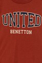 Băieți United Colors of Benetton longsleeve din bumbac pentru copii 3ATNG10G6.P.Seasonal portocaliu