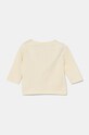 Хлопковый лонгслив для младенцев United Colors of Benetton 3ATNA105I.W.Seasonal бежевый AW24