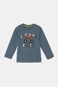 United Colors of Benetton longsleeve din bumbac pentru copii print albastru 3EG9G10GJ.P.Seasonal